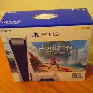 PlayStation 5 Disc Edition. 1 TB HORIZON BUNDLE. NEVER OPENED OR USED